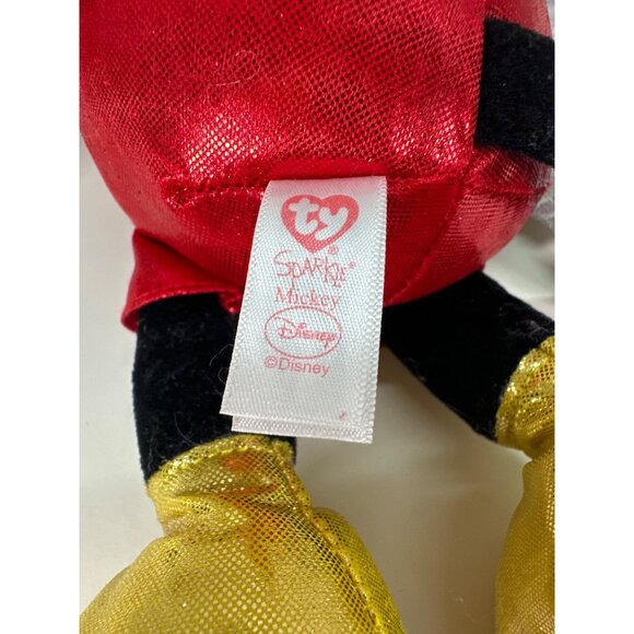 14 Inch TY/Disney Collaboration  Sparkle Mickey Mouse in Shiny Outfit! So cute! - Picture 6 of 7